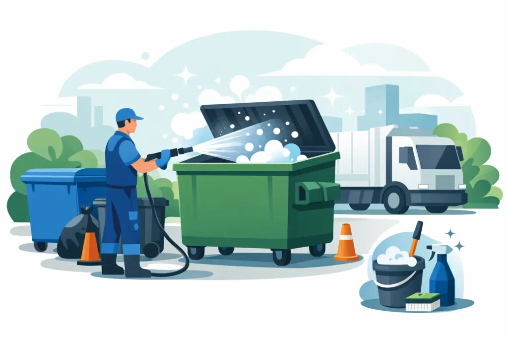 Commercial Waste Container Sanitation That Works
