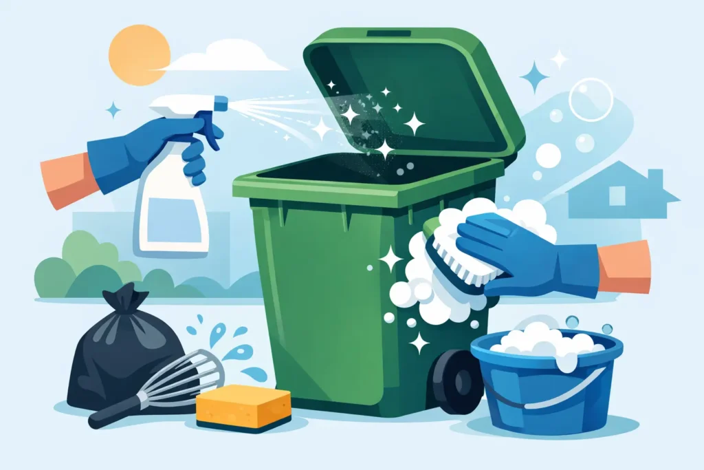 How to Sanitize Garbage Cans Without the Mess