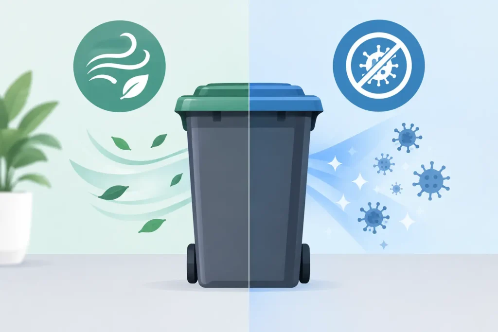 Deodorizing Versus Sanitizing Waste Bins Explained