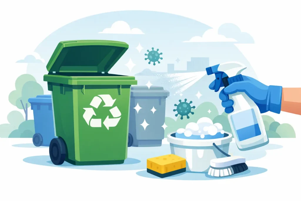 How to Disinfect Recycling Carts Safely