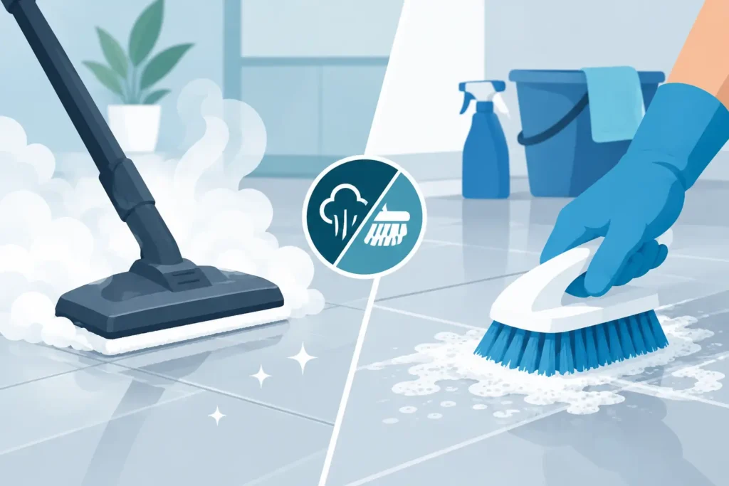 Steam Sanitation Versus Scrubbing: What Works?